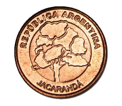  Монета 1 песо 2017 «Дерево Жакаранда» Аргентина, фото 1 
