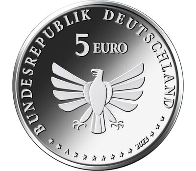  Монета 5 евро 2023 «Семиточечная божья коровка» Германия, фото 2 