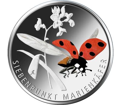  Монета 5 евро 2023 «Семиточечная божья коровка» Германия, фото 1 
