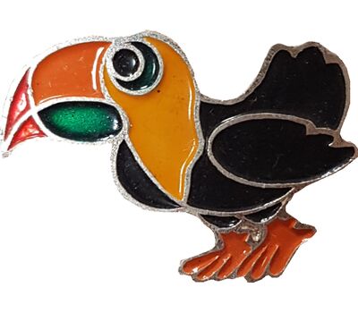 Значок «Птица Тукан» СССР, фото 1 