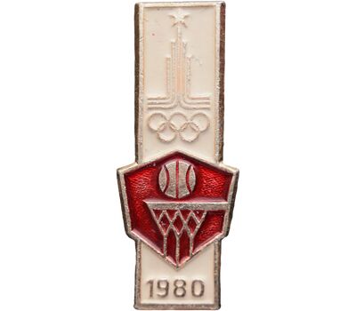  Значок «Баскетбол. Олимпиада-80 в Москве» СССР, фото 1 