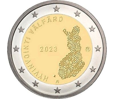 Монета 2 евро 2023 «Социально-медицинское обслуживание» Финляндия, фото 1 