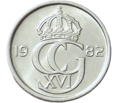  Монета 10 эре 1982 Швеция, фото 1 