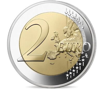  Монета 2 евро 2022 «Летние Олимпийские игры 2024 в Париже» Франция, фото 2 