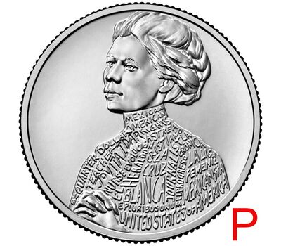 Монета 25 центов 2023 «Йовита Идар» (Выдающиеся женщины США) P, фото 1 