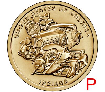  Монета 1 доллар 2023 «Автопромышленность» P (Американские инновации), фото 1 