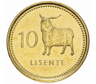  Монета 10 лисенте 2018 Лесото, фото 1 