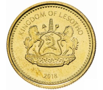  Монета 10 лисенте 2018 Лесото, фото 2 