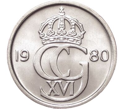  Монета 10 эре 1980 Швеция, фото 1 