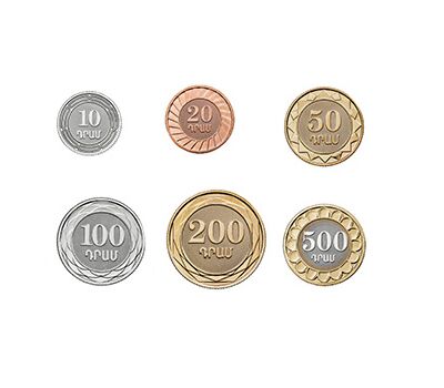  Набор 6 монет 10, 20, 50, 100, 200, 500 драм «30 лет национальной валюте» Армения, фото 2 
