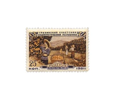  4 почтовые марки «30 лет Грузинской ССР» СССР 1951, фото 3 
