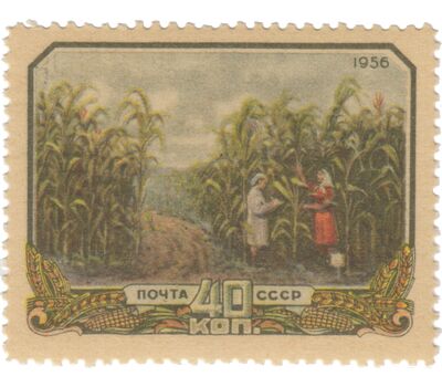  7 почтовых марок «Сельское хозяйство» СССР 1956, фото 8 