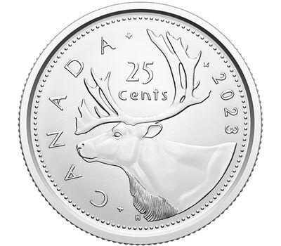  Монета 25 центов 2023 Канада, фото 1 