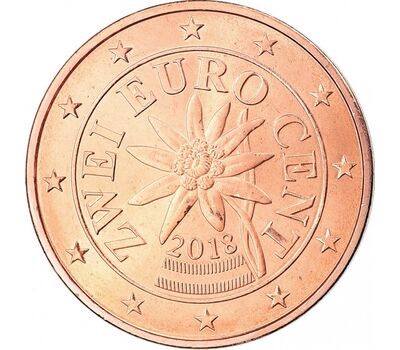  Монета 2 евроцента 2018 Австрия, фото 1 