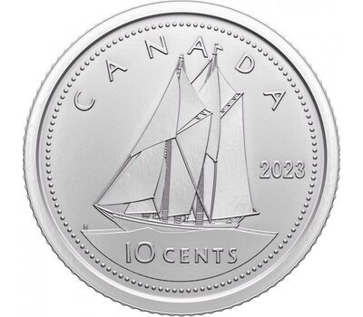  Монета 10 центов 2023 Канада, фото 1 
