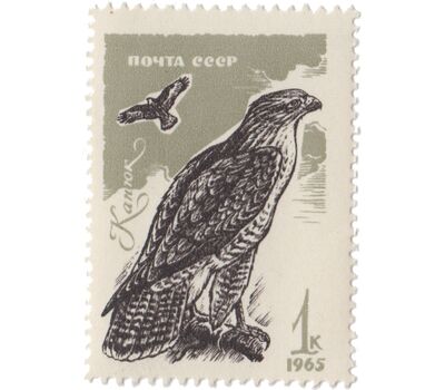  8 почтовых марок «Хищные птицы» СССР 1965, фото 3 