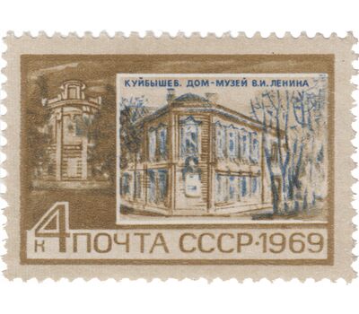  10 почтовых марок «Памятные ленинские места» СССР 1969, фото 2 