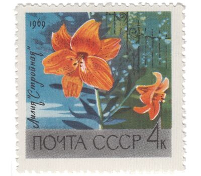  5 почтовых марок «Главный ботанический сад Академии наук в Москве» СССР 1969, фото 3 