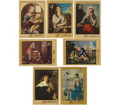  7 почтовых марок «Зарубежная живопись в советских музеях» СССР 1971, фото 1 