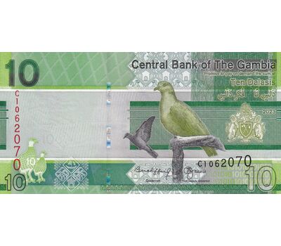  Банкнота 10 даласи 2023 (2024) Гамбия Пресс, фото 1 