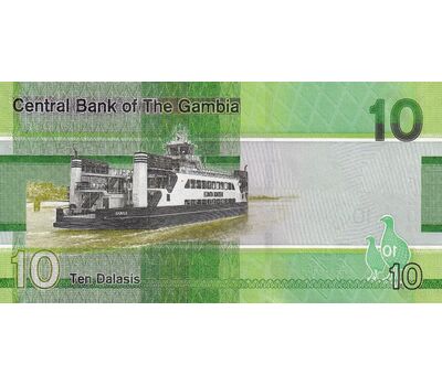  Банкнота 10 даласи 2023 (2024) Гамбия Пресс, фото 2 