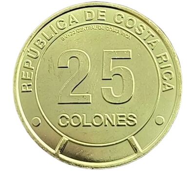  Монета 25 колон 2023 (2025) «Гуанакасте. Здание Касона де Санта Роза» Коста-Рика, фото 2 