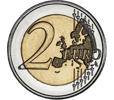  Монета 2 евро 2025 «Устойчивое развитие» Португалия, фото 2 