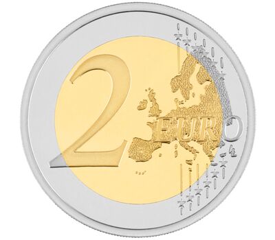  Монета 2 евро 2025 «1100-летие Королевства Хорватии и коронации короля Томислава» Хорватия, фото 2 