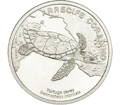  Монета 50 колон 2025 «Морская черепаха» Коста-Рика, фото 1 