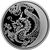  Серебряная монета 3 рубля 2012 «Лунный календарь: Дракон», фото 1 