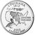  Монета 25 центов 2002 «Луизиана» (штаты США) случайный монетный двор, фото 1 