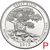  Монета 25 центов 2013 «Национальный парк Грейт-Бейсин» (18-й нац. парк США) P, фото 1 