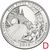  Монета 25 центов 2015 «Автомагистраль Блу-Ридж» (28-й нац. парк США) D, фото 1 