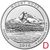  Монета 25 центов 2010 «Национальный лес Маунд-Худ» (5-й нац. парк США) D, фото 1 