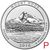  Монета 25 центов 2010 «Национальный лес Маунд-Худ» (5-й нац. парк США) P, фото 1 