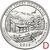  Монета 25 центов 2014 «Национальный парк Грейт-Смоки-Маунтинс» (21-й нац. парк США) D, фото 1 