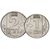  Комплект разменных монет Молдовы 2018 г. (2 монеты 1 и 2 лея), фото 2 