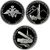  1 рубль 2011 «Ракетные войска стратегического назначения» (набор 3 монеты, серебро), фото 1 