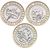  Набор 3 монеты 2 фунта 2016 «400 лет со дня смерти У. Шекспира» Великобритания, фото 1 