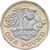  Монета 1 фунт 2016 Новый дизайн (12 граней, биметалл), фото 1 