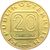  Монета 20 шиллингов 1996 «100 лет со дня смерти Антона Брукнера» Австрия XF-AU, фото 2 