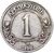  Монета 1 разменный знак 1998 Шпицберген (копия) имитация серебра, фото 2 
