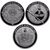  Набор 3 серебряные монеты 3 рубля 2016 «Алмазный фонд России», фото 1 