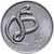  Монета 1/2 чона 2002 «Мир животных — Змея» Северная Корея, фото 1 