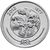  Монета 1 лари 2012 «Пальма» Мальдивы, фото 1 