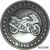  Коллекционная сувенирная монета хобо никель 1 доллар 1890 «Мотоцикл» США, фото 1 