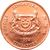  Монета 1 цент 1994 Сингапур, фото 2 