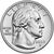  Монета 25 центов 2023 «Элеонора Рузвельт» (Выдающиеся женщины США) D, фото 3 