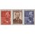  3 почтовые марки «50-летие изобретения радио А.С. Поповым» СССР 1945, фото 1 